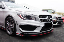 Load image into Gallery viewer, 2014-2016 Mercedes Benz W117 CLA Sport / CLA45 AMG RZS Style Front Canards - Carbonado