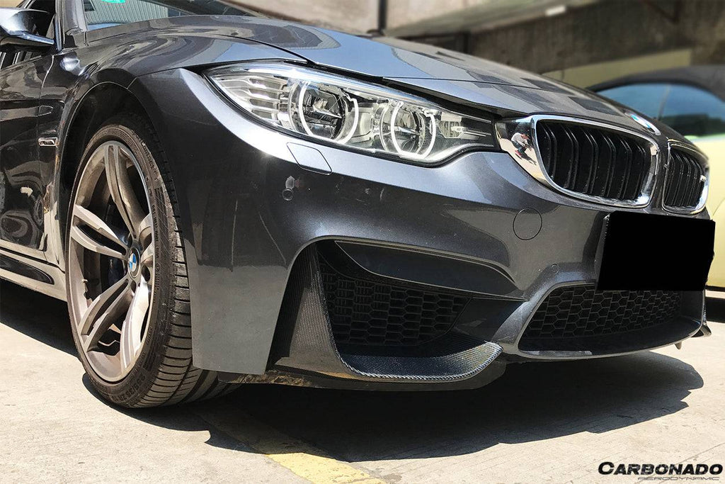 2014-2020 BMW M3 F80 M4 F82 MP Style Carbon Fiber Front Caps - Carbonado Aero
