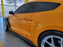 Load image into Gallery viewer, 2015 - 2020 Mustang Carbon Fiber Type-Flat Side Window Louvers (Pair)