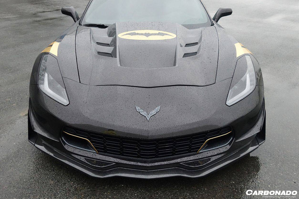 2013-2019 Corvette C7 Z06 Grandsport Carbon Fiber Canards - Carbonado Aero