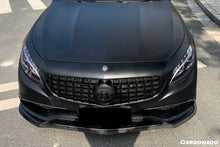 Load image into Gallery viewer, 2014-2017 Mercedes Benz C217 S63/S65 AMG Coupe OE Style Carbon Fiber Front Bumper Outer Trim - Carbonado Aero