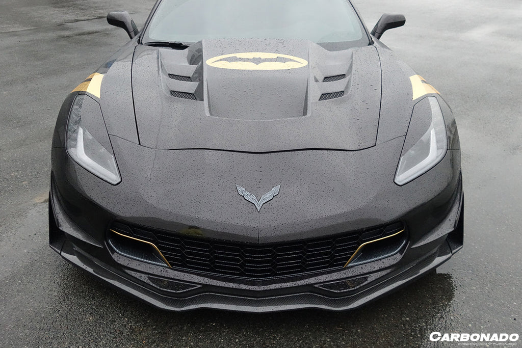 2013-2019 Corvette C7 Z51 Z06 Grandsport Carbon Fiber Front Lip - Carbonado