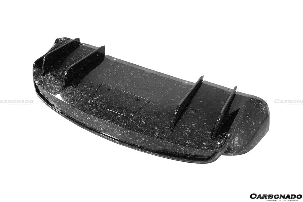 2019-2021 Tesla Model X SUV RZS Style Carbon Fiber Rear Diffuser - Carbonado Aero