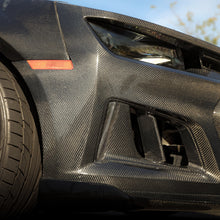 Load image into Gallery viewer, 2010-2015 Chevy Camaro Black Panther 1PC Full Gloss Carbon Fiber Track Package Front Bumper Conversion
