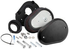 Load image into Gallery viewer, K&amp;N 00-16 Harley-Davidson Street Metal Intake System Flare Black