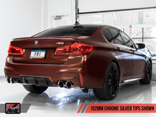 Load image into Gallery viewer, AWE Tuning 18-19 BMW M5 (F90) 4.4T AWD Axle-Back Exhaust - Track Edition (Chrome Silver Tips)