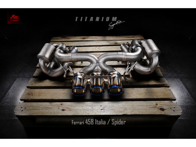 FI Exhaust Titanium Signature Series Valvetronic Muffler Ferrari 458 Italia / Spyder 2010+