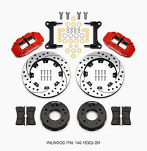 Load image into Gallery viewer, Wilwood Narrow Superlite 6R Front Kit 12.19in Drilled Red 63-87 C10 w/ Wilwood Pro Spindles