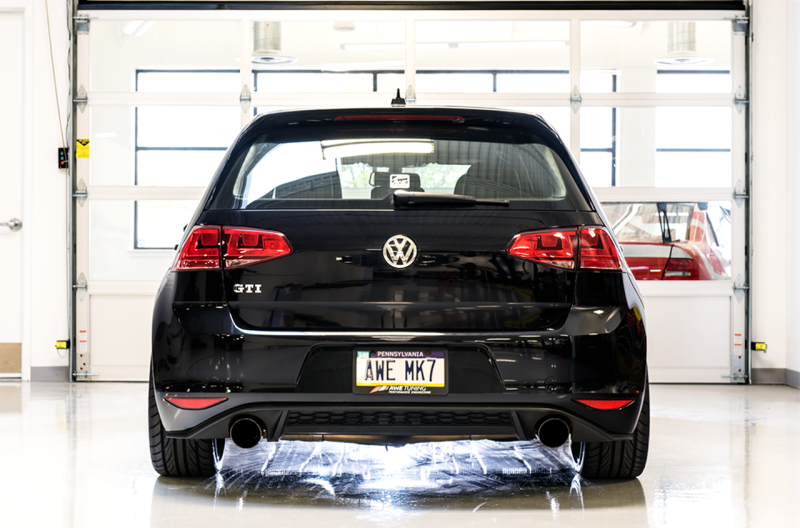 AWE Tuning VW MK7 GTI Touring Edition Exhaust - Diamond Black Tips