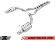 Load image into Gallery viewer, AWE Tuning S550 Mustang GT Cat-Back Exhaust - Touring Edition (Chrome Silver Tips)
