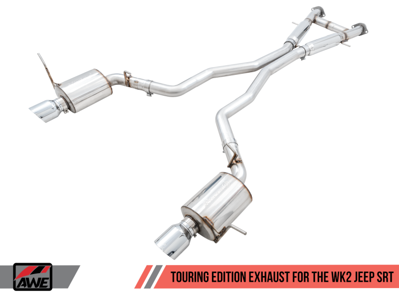 AWE Tuning 2020 Jeep Grand Cherokee SRT Touring Edition Exhaust - Chrome Silver Tips