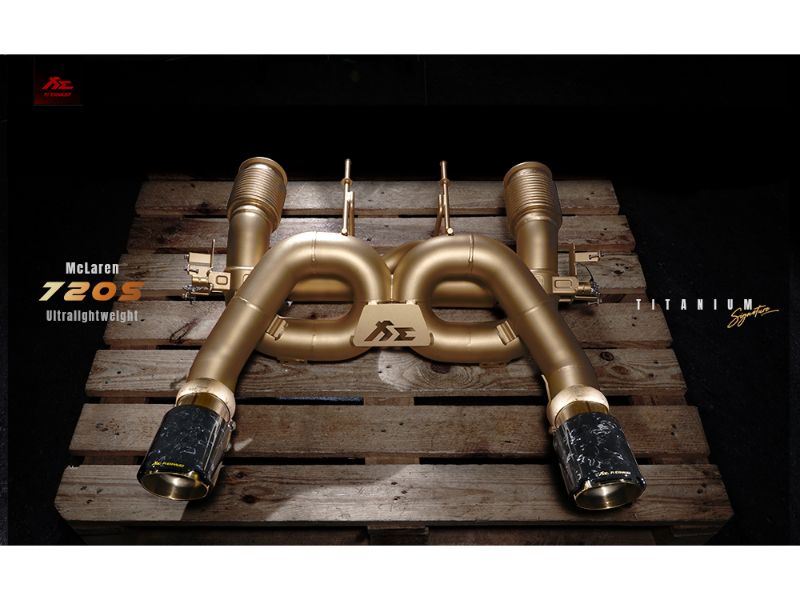 FI Exhaust Titanium Signature Series Valvetronic OEM EV Version Muffler Mclaren 720s 2017+