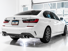 Load image into Gallery viewer, AWE Tuning 2019+ BMW M340i (G20) Resonated Touring Edition Exhaust - Quad Chrome Silver Tips