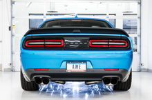Load image into Gallery viewer, AWE Tuning 2015+ Dodge Challenger 6.4L/6.2L Non-Resonated Touring Edition Exhaust - Quad Black Tips