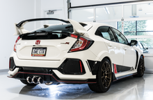 Load image into Gallery viewer, AWE Tuning 2017+ Honda Civic Type R Track Edition Exhaust w/Front Pipe &amp; Triple Chrome Silver Tips