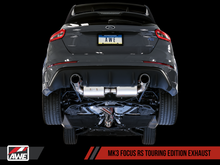 Load image into Gallery viewer, AWE Tuning Ford Focus RS Touring Edition Cat-Back Exhaust - Non-Resonated - Diamond Black Tips