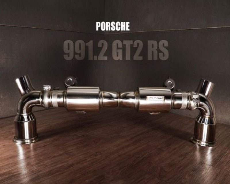 FI Exhaust Racing 100 cell DownPipe w/ Mid Pipe and Valvetronic Muffler Porsche 991.2 GT2 RS Titanium Signature Series 18-19