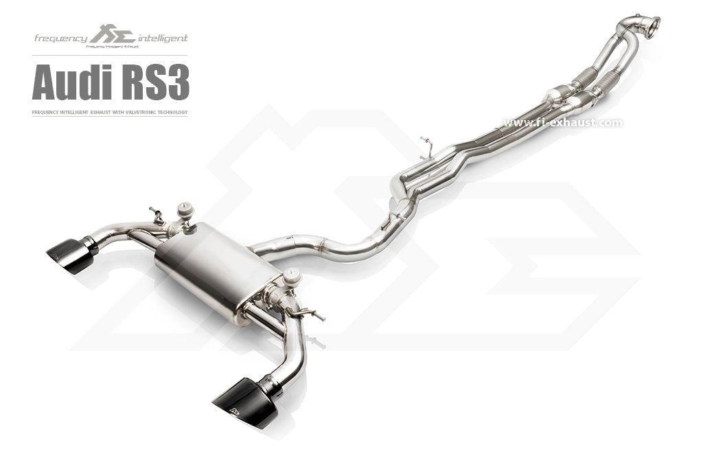 FI Exhaust Valvetronic Muffler Kit w/ Standard Remote Audi RS3 8V Sportback 2015+