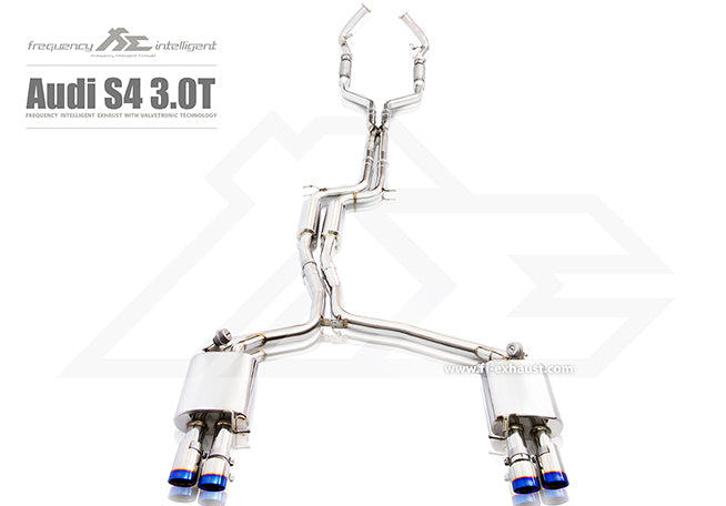 FI Exhaust Valvetronic Muffler Kit w/ Standard Remote Audi S4|S5 B9 2017-2023