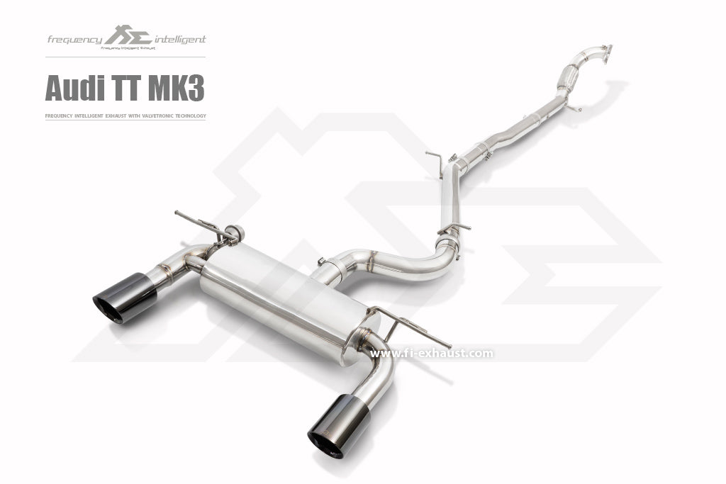 FI Exhaust Valvetronic Muffler Kit w/ Standard Remote Audi TT MK3 2.0T Quattro 2014+