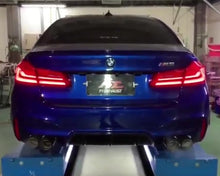 Load image into Gallery viewer, FI Exhaust Catback System Quad Silver Tips BMW F90 M5 2018-2022