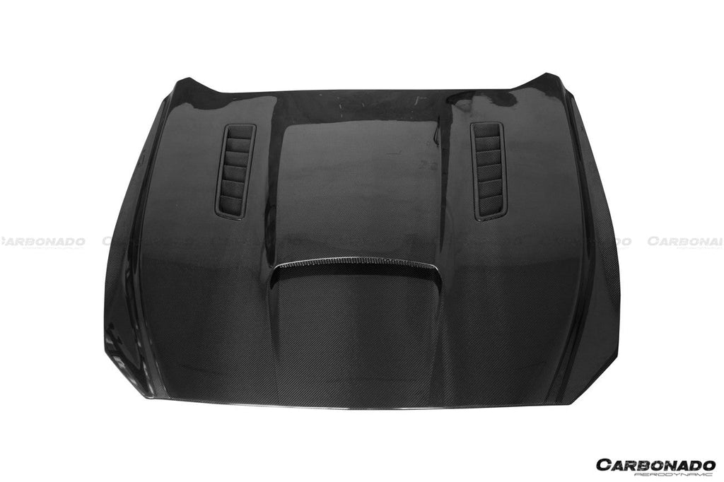 2014-2017 Ford Mustang  GT/V6 TRU Style Carbon Fiber Hood - Carbonado