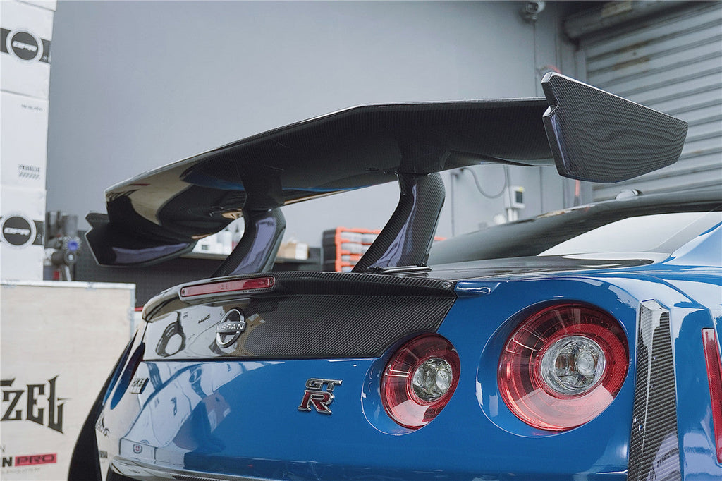 2008-2024 Nissan GTR R35  CBA/DBA/EBA 2024-Nismo Style Carbon Fiber trunk Spoiler Wing - DarwinPRO Aerodynamics