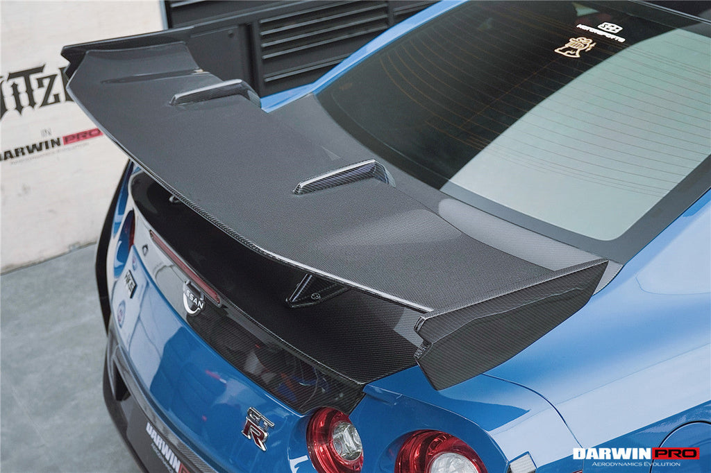 2008-2024 Nissan GTR R35  CBA/DBA/EBA 2024-Nismo Style Carbon Fiber trunk Spoiler Wing - DarwinPRO Aerodynamics