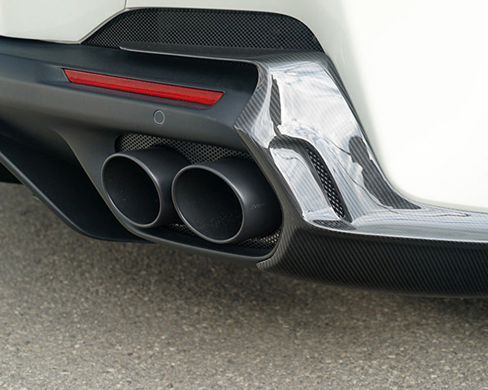 Novitec Black Exhaust Tips w/ Mesh Insert Ferrari Portofino M 2018-2021
