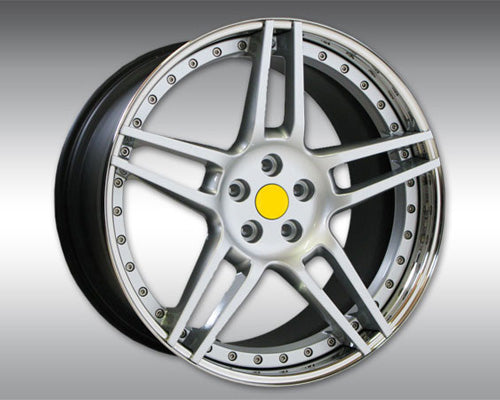 Novitec NF3 20x12.5 Silver Rear 3-Piece Wheel Ferrari Italia 10-15