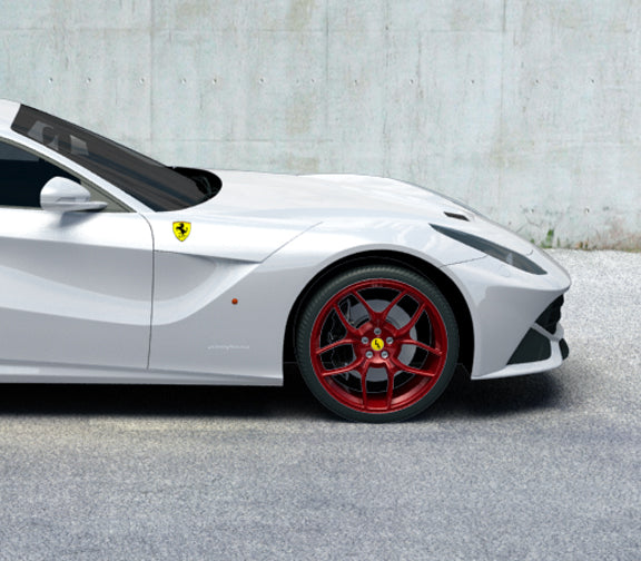 Novitec NF4 Forged Wheel Set Custom Colored With Pirelli Tires Ferrari F12 Berlinetta 13-17