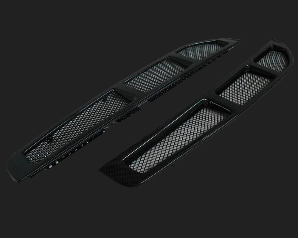 Novitec Carbon Fiber Engine Compartment Ventilation Louver Covers Ferrari 430 Spider 04-09