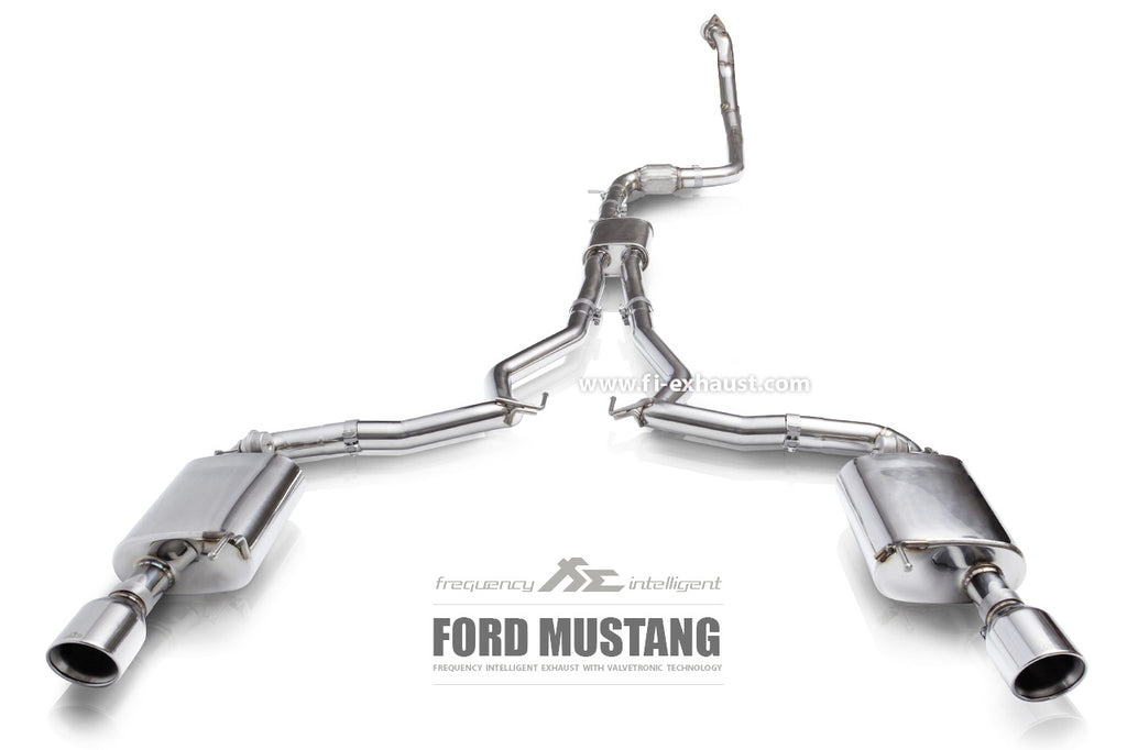 FI Exhaust Valvetronic Muffler Kit w/ Standard Remote Ford Mustang MK6 2.3T Ecoboost 2015+