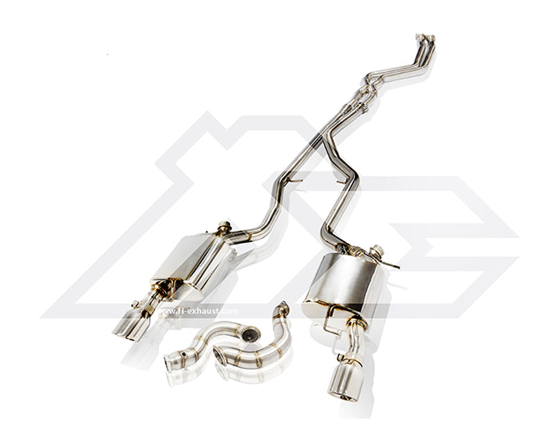 FI Exhaust Catback Valvetronic Muffler w/ Dual Tips BMW E92 335i N54 3.0 Twin Turbo 2007-2010