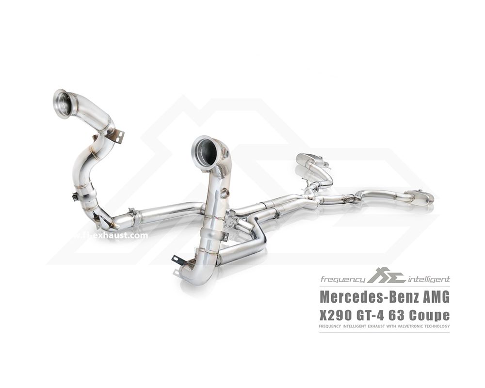 FI Exhaust Front and Mid X-Pipe and Valvetronic Muffler Mercedes-Benz AMG X290 | GT 63/S M177 2019+