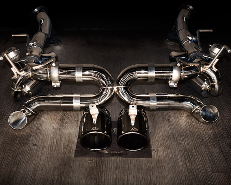 FI Exhaust Valvetronic Muffler Kit w/ Standard Remote Ferrari 458 Speciale 2013-2015