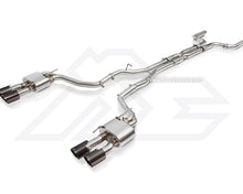 Load image into Gallery viewer, FI Exhaust Mid X-Pipe and Valvetronic Muffler with Quad Tips Maserati Ghibli V6 Turbo 14-16