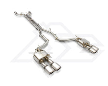 Load image into Gallery viewer, FI Exhaust Mid X-Pipe and Valvetronic Muffler with Quad Tips Maserati Quattroporte V6 Turbo 13-16