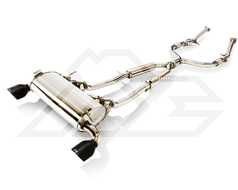 FI Exhaust Front Y Pipe with Mid Y Pipe and Valvetronic Muffler with Dual Tips Nissan 370z 09-18