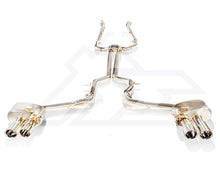 Load image into Gallery viewer, FI Exhaust Mid Muffler X Pipeand Valvetronic Muffler with Quad Tips Porsche 970.1 970 Panamera V6 | S 10-17