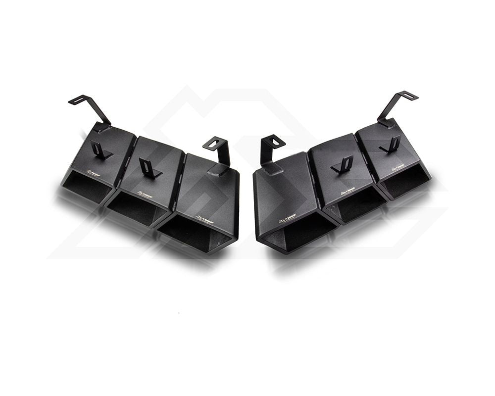 Fi Exhaust Matte Black Sextuple Tip Upgrade Mercedes-Benz AMG G63 W463A 2018+