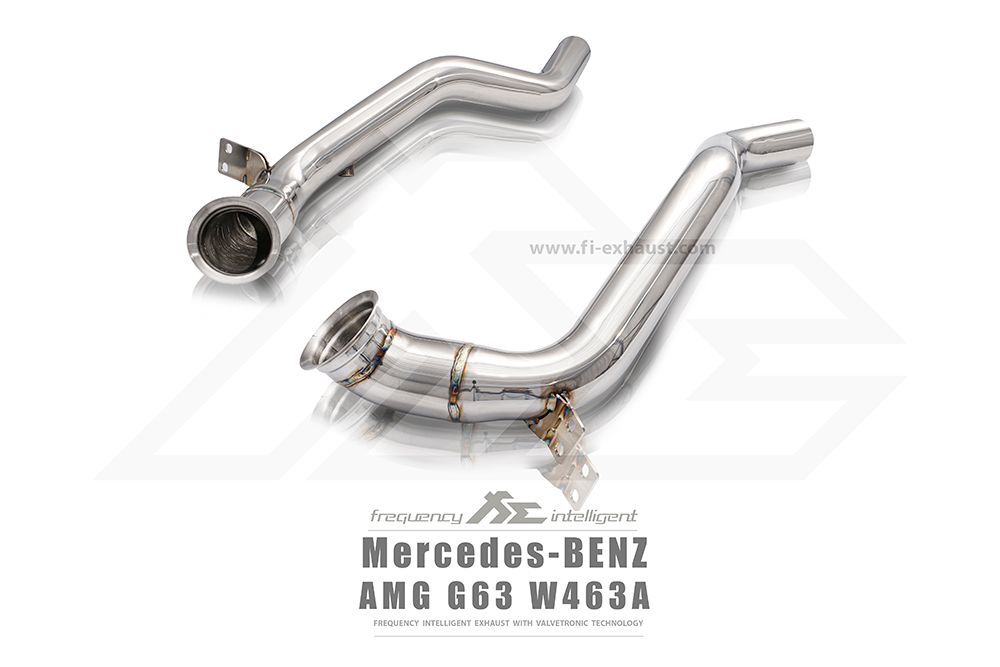 FI Exhaust Ultra Edition High Flow Race Downpipe Quad Tips Mercedes-Benz AMG G63 W463A 2018+