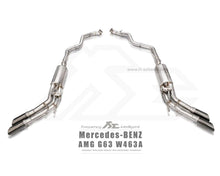 Load image into Gallery viewer, FI Exhaust Valvetronic Muffler Quad Silver Tips Mercedes W463A G63 2018+
