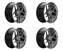 Load image into Gallery viewer, HRE FF11 Flow Form Wheel Set 20x8.5 5x114.3 33 Liquid Metal Tesla Model 3 | Model Y
