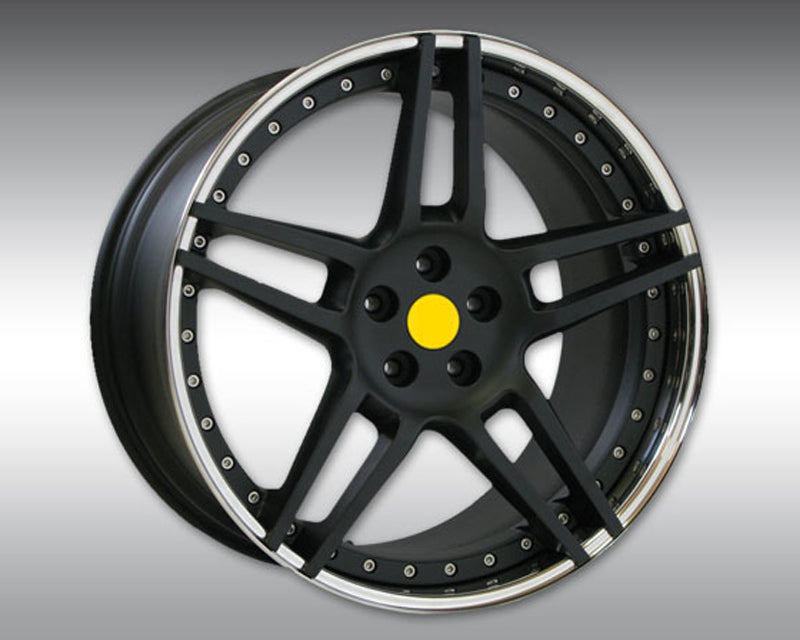 Novitec NM3 21x12.5 Rear Silver W/Black Star Wheel Maserati GranTurismo 08-17