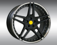 Load image into Gallery viewer, Novitec NM3 22x11.5 Rear Silver W/Black Star Wheel Maserati GranTurismo 08-17
