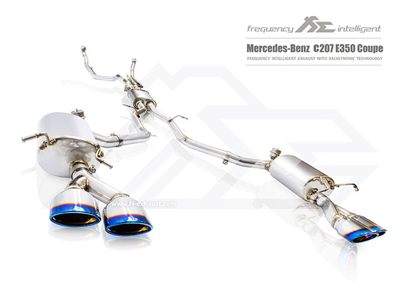 FI Exhaust Front and Mid- X Pipe Valvetronic Muffler Mercedes-Benz W207 E350 Coupe 11-20