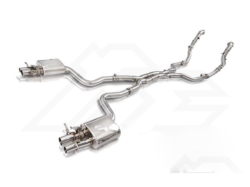 FI Exhaust Stainless Front Pipe | Mid X-Pipe | Valvetronic Muffler Catback Exhaust Mercedes-Benz W205 AMG C63S | 4.0TT M177 | AMG Sport Exhaust 2014-2021