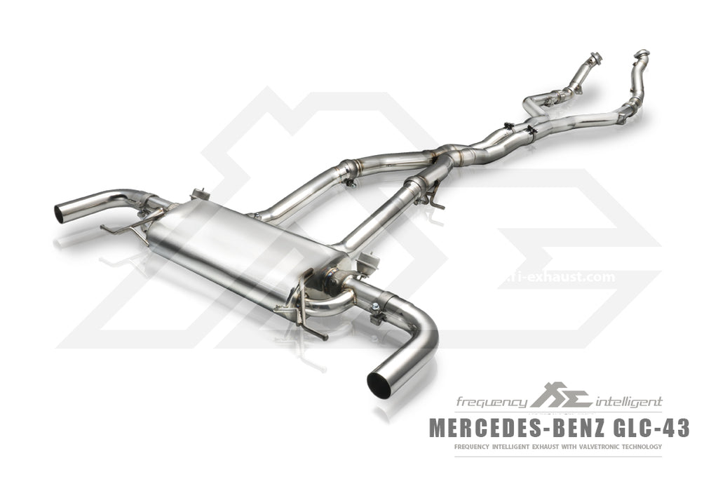 FI Exhaust Front and Mid- X Pipe Valvetronic Muffler Mercedes-Benz AMG GLC43 17-20