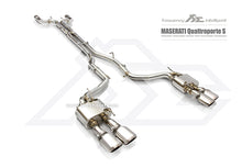 Load image into Gallery viewer, FI Exhaust Front and Mid X-Pipe with Valvetronic Muffler and Quad Tips Maserati Quattroporte GTS V8 3.8T Turbo 14-20
